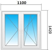 Окно ПВХ 110х142 новое в наличии